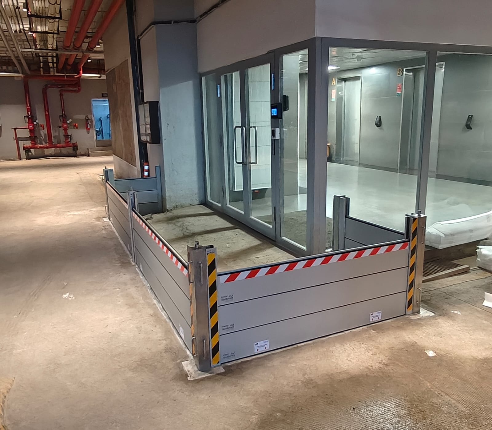 Lift Lobby B1 and B3 C-Shape Barrier 2