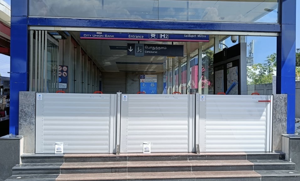 Aquastop Flood Barriers Safeguards India’s Chennai Underground Metro From Flooding