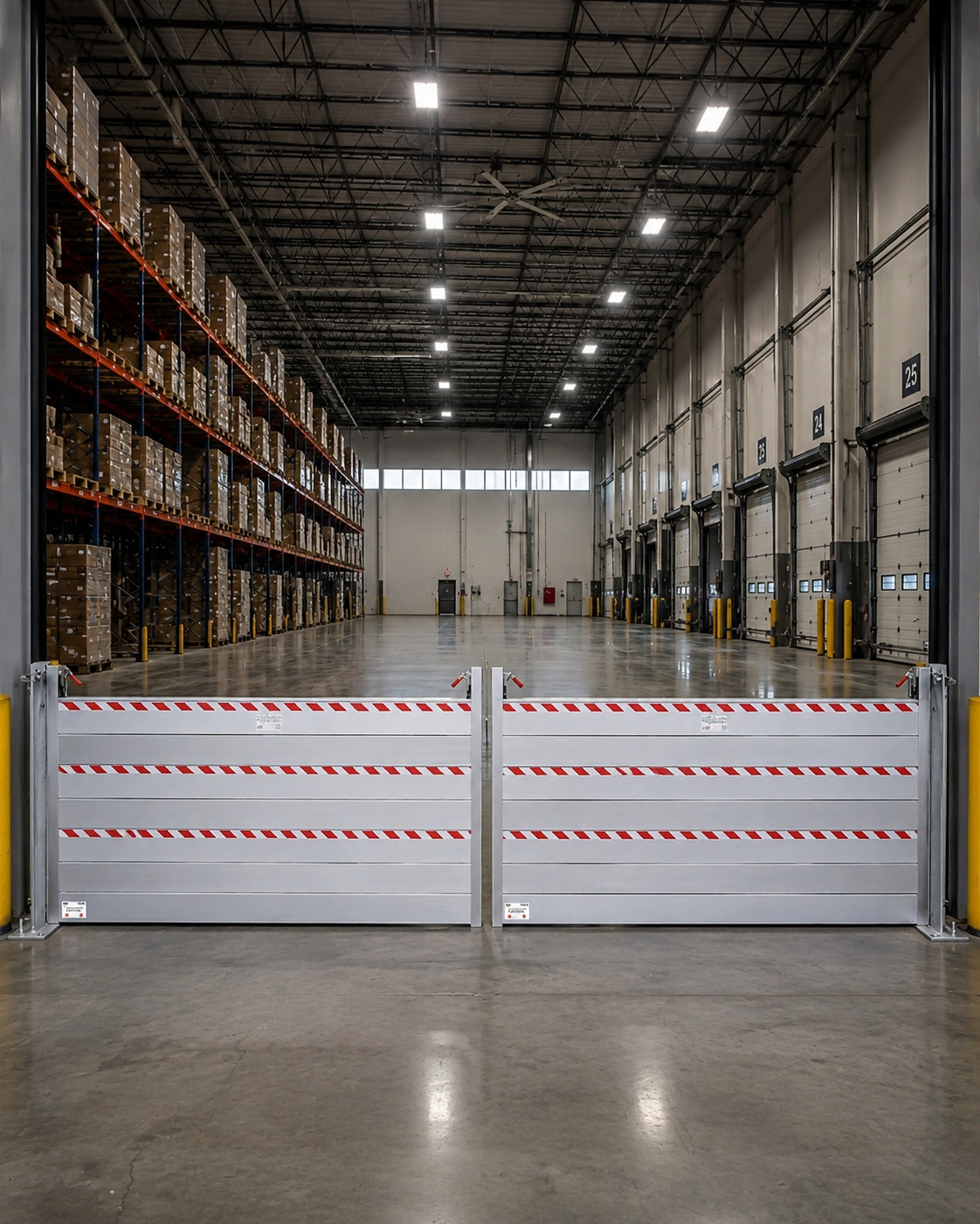 H-Frame M40 Aluminium plank barrier