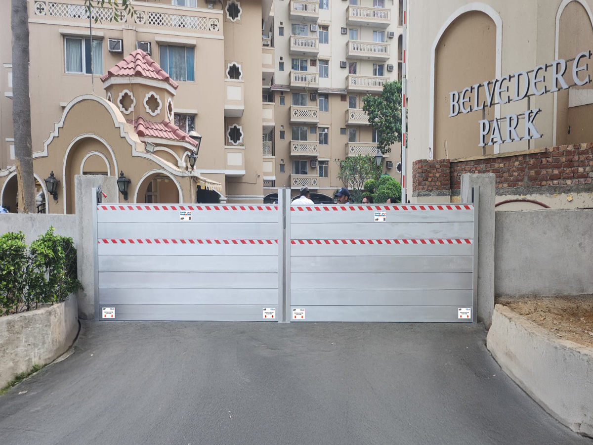 Frontier Flood Barrier installed on site